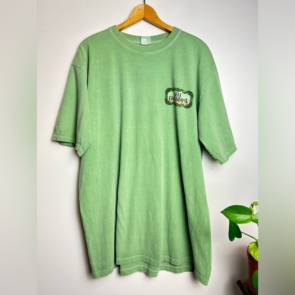 Crazy Shirt Hawaii Vintage 2000s N1 Grandpa T-Shirt‎ Green T-Shirt Size XL